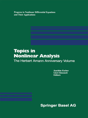 cover image of Topics in Nonlinear Analysis